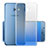 Cover Silicone Trasparente Ultra Sottile Morbida Sfumato per Samsung Galaxy C5 Pro C5010 Blu