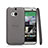 Cover Silicone Trasparente Ultra Sottile Morbida T01 per HTC One M8 Nero