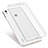 Cover Silicone Trasparente Ultra Sottile Morbida T02 per Huawei P7 Dual SIM Chiaro