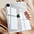 Cover Silicone Trasparente Ultra Sottile Morbida T03 per Apple iPad Pro 12.9 (2020) Chiaro
