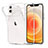Cover Silicone Trasparente Ultra Sottile Morbida T03 per Apple iPhone 12 Chiaro