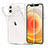 Cover Silicone Trasparente Ultra Sottile Morbida T03 per Apple iPhone 12 Mini Chiaro