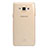 Cover Silicone Trasparente Ultra Sottile Morbida T03 per Samsung Galaxy A7 SM-A700 Oro