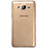 Cover Silicone Trasparente Ultra Sottile Morbida T03 per Samsung Galaxy On5 G550FY Oro