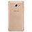 Cover Silicone Trasparente Ultra Sottile Morbida T03 per Samsung Galaxy On7 Pro Oro