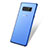 Cover Silicone Trasparente Ultra Sottile Morbida T05 per Samsung Galaxy Note 8 Duos N950F Blu