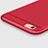 Cover Silicone Ultra Sottile Morbida con Anello Supporto per Apple iPhone 6 Plus Rosso