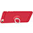 Cover Silicone Ultra Sottile Morbida con Anello Supporto per Apple iPhone 6 Plus Rosso