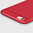 Cover Silicone Ultra Sottile Morbida con Anello Supporto per Apple iPhone 6S Rosso