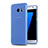 Cover Silicone Ultra Sottile Morbida Opaca R02 per Samsung Galaxy S7 Edge G935F Blu