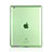 Cover TPU Trasparente Ultra Slim Morbida per Apple iPad 2 Verde
