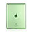 Cover TPU Trasparente Ultra Slim Morbida per Apple iPad 4 Verde