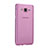 Cover TPU Trasparente Ultra Sottile Morbida per Samsung Galaxy On5 Pro Rosa