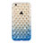 Cover Trasparente Diamante Strass Gioielli Sfumato Morbida per Apple iPhone 6 Plus Blu