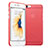 Cover Ultra Slim Trasparente Rigida Opaca per Apple iPhone 6 Plus Rosso