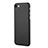 Cover Ultra Sottile Plastica Rigida Opaca per Apple iPhone 7 Nero