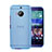 Cover Ultra Sottile Trasparente Rigida Opaca per HTC One M9 Plus Blu