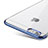 Cover Ultra Sottile Trasparente Rigida T01 per Apple iPhone 6 Blu
