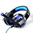 Cuffia Auricolari In Ear Stereo Universali Sport Corsa H67 Blu