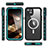 Custodia Impermeabile Silicone e Plastica Opaca Waterproof Cover 360 Gradi con Mag-Safe Magnetic HJ1 per Apple iPhone 15