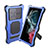 Custodia Impermeabile Silicone e Plastica Opaca Waterproof Cover 360 Gradi con Supporto per Samsung Galaxy S21 Ultra 5G