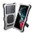 Custodia Impermeabile Silicone e Plastica Opaca Waterproof Cover 360 Gradi con Supporto per Samsung Galaxy S21 Ultra 5G