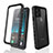 Custodia Impermeabile Silicone e Plastica Opaca Waterproof Cover 360 Gradi per Apple iPhone 11 Nero