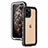 Custodia Impermeabile Silicone e Plastica Opaca Waterproof Cover 360 Gradi per Apple iPhone 12 Pro Bianco
