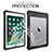 Custodia Impermeabile Silicone e Plastica Opaca Waterproof Cover 360 Gradi per Apple New iPad 9.7 (2017) Nero