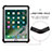 Custodia Impermeabile Silicone e Plastica Opaca Waterproof Cover 360 Gradi per Apple New iPad 9.7 (2017) Nero