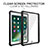 Custodia Impermeabile Silicone e Plastica Opaca Waterproof Cover 360 Gradi per Apple New iPad 9.7 (2017) Nero