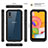 Custodia Impermeabile Silicone e Plastica Opaca Waterproof Cover 360 Gradi per Samsung Galaxy A01 SM-A015 Nero