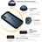 Custodia Impermeabile Silicone e Plastica Opaca Waterproof Cover 360 Gradi per Samsung Galaxy A01 SM-A015 Nero