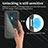 Custodia Impermeabile Silicone e Plastica Opaca Waterproof Cover 360 Gradi per Samsung Galaxy A04s Nero
