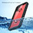 Custodia Impermeabile Silicone e Plastica Opaca Waterproof Cover 360 Gradi per Samsung Galaxy A11 Nero
