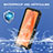 Custodia Impermeabile Silicone e Plastica Opaca Waterproof Cover 360 Gradi per Samsung Galaxy A32 4G Nero