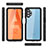 Custodia Impermeabile Silicone e Plastica Opaca Waterproof Cover 360 Gradi per Samsung Galaxy A32 5G Nero