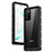 Custodia Impermeabile Silicone e Plastica Opaca Waterproof Cover 360 Gradi per Samsung Galaxy Note 20 5G Bianco