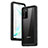 Custodia Impermeabile Silicone e Plastica Opaca Waterproof Cover 360 Gradi per Samsung Galaxy Note 20 5G Grigio Scuro