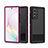 Custodia Impermeabile Silicone e Plastica Opaca Waterproof Cover 360 Gradi per Samsung Galaxy Note 20 Ultra 5G Rosa Caldo