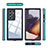Custodia Impermeabile Silicone e Plastica Opaca Waterproof Cover 360 Gradi per Samsung Galaxy S21 Ultra 5G