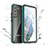 Custodia Impermeabile Silicone e Plastica Opaca Waterproof Cover 360 Gradi per Samsung Galaxy S22 Plus 5G Verde