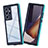 Custodia Impermeabile Silicone e Plastica Opaca Waterproof Cover 360 Gradi per Samsung Galaxy S22 Ultra 5G Verde
