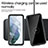 Custodia Impermeabile Silicone e Plastica Opaca Waterproof Cover 360 Gradi per Samsung Galaxy S23 Plus 5G