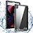 Custodia Impermeabile Silicone e Plastica Opaca Waterproof Cover 360 Gradi W01 per Apple iPad Pro 12.9 (2020) Nero