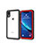 Custodia Impermeabile Silicone e Plastica Opaca Waterproof Cover 360 Gradi W01 per Apple iPhone XR Rosso