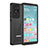 Custodia Impermeabile Silicone e Plastica Opaca Waterproof Cover 360 Gradi W01 per Samsung Galaxy Note 20 Ultra 5G Nero