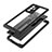 Custodia Impermeabile Silicone e Plastica Opaca Waterproof Cover 360 Gradi W01 per Samsung Galaxy Note 20 Ultra 5G Nero