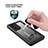 Custodia Impermeabile Silicone e Plastica Opaca Waterproof Cover 360 Gradi W01 per Samsung Galaxy Note 20 Ultra 5G Nero