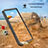 Custodia Impermeabile Silicone e Plastica Opaca Waterproof Cover 360 Gradi W01 per Samsung Galaxy S20 Lite 5G Nero